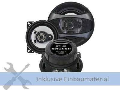 Crunch GTi42 Auto Lautsprecher 100mm passend für Daihatsu Sirion Armaturenbrett