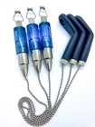 3X BLUE CARP FISHING CHAIN BITE INDICATORS,BOBBINS,SWINGERS,BOBBIN HANGERS