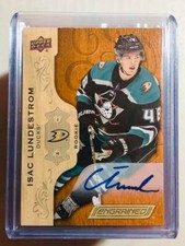 2018-19 Upper Deck Engrained Autographs #68 Isac Lundestrom Anaheim Ducks
