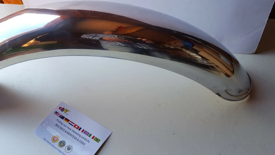 FENDER DIANTEIRO BULTACO CAMPERA MK2 M28 NOVO BULTACO CAMPERA PARA-LAMA DIANTEIRO ALUMÍNIO - Imagem 3 de 4