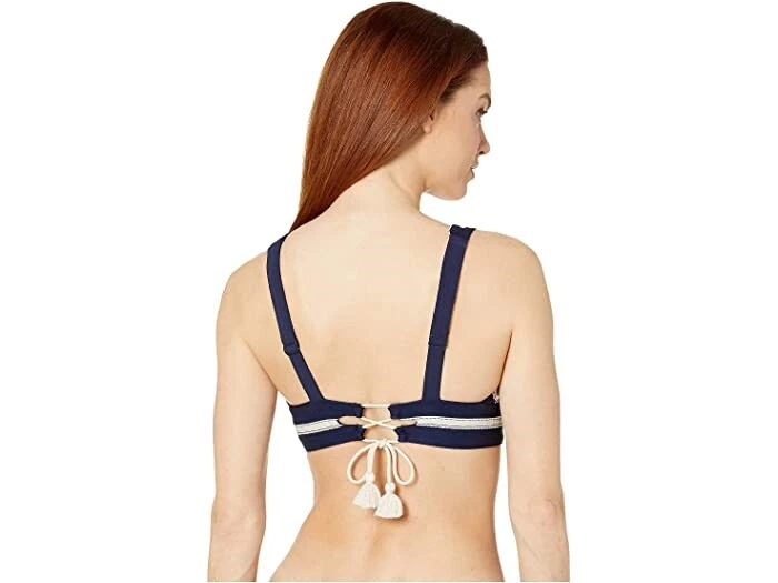 Top de bikini sobre el hombro Robin Piccone para mujer 248274 traje de baño talla S Foto 2 de 3