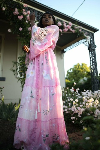 PINK Daisy Island Kimono Dress 