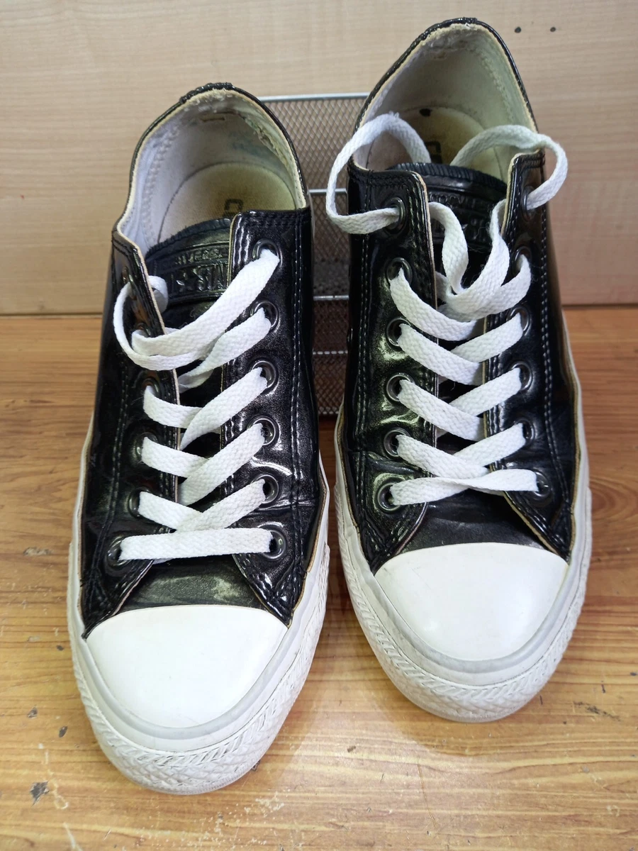 White best sale patent converse
