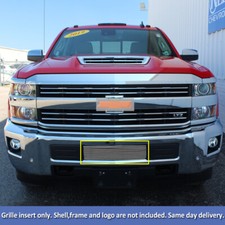 Polished Bumper Billet Grille Insert Fits Chevy 2500HD/ 3500HD 2015-2019 2018 17