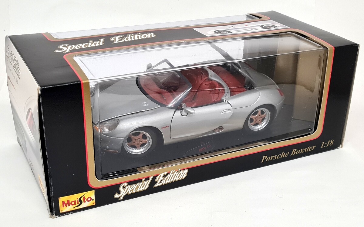Maisto 1/18 Porsche Boxster Concept Silver Diecast Scale Model