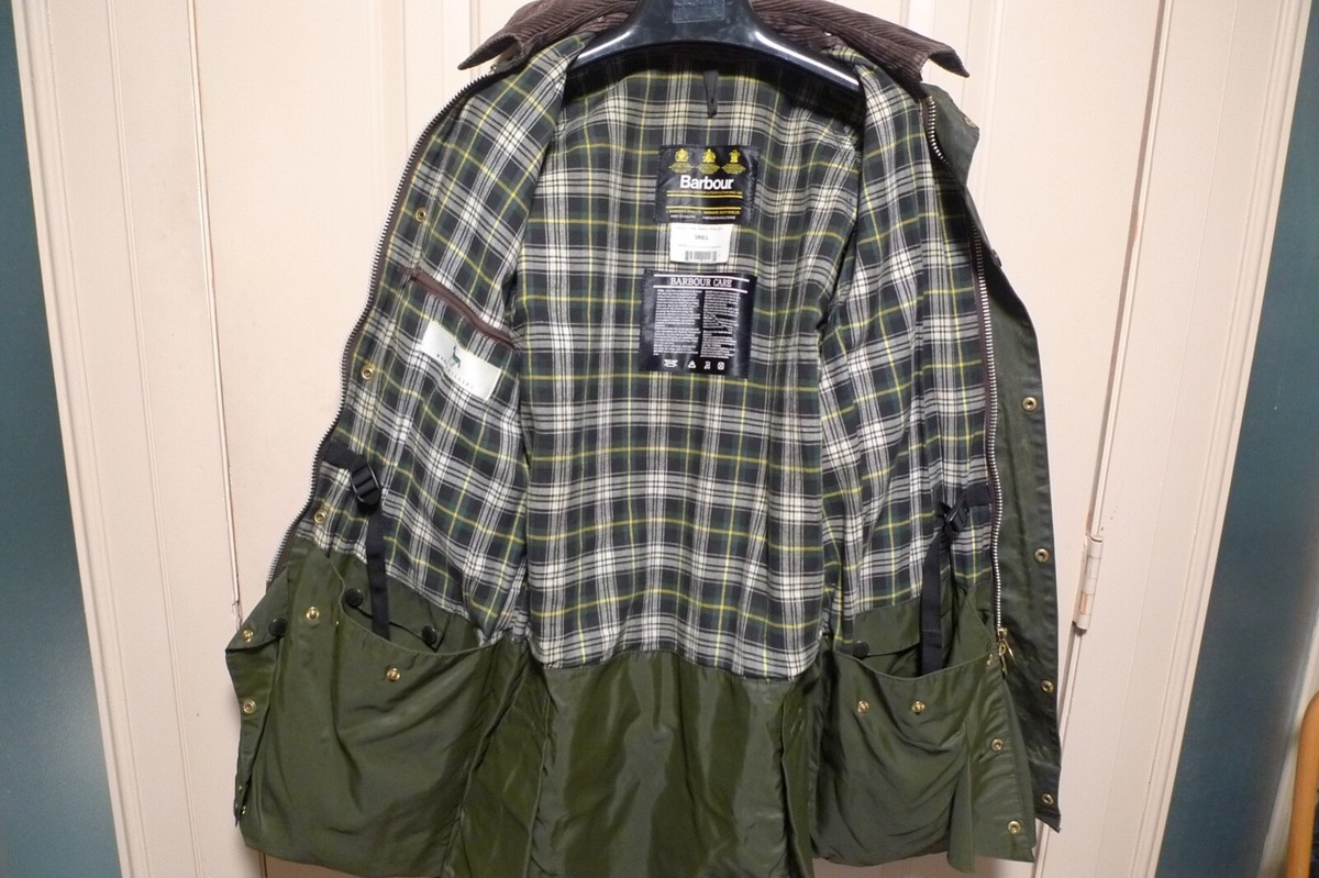BARBOUR -A135 MARK PHILLIPS WAX COTTON JACKET & HOOD MADE BARBOUR -A135 MARK PHILLIPS WAX COTTON JACKET & HOOD MADE