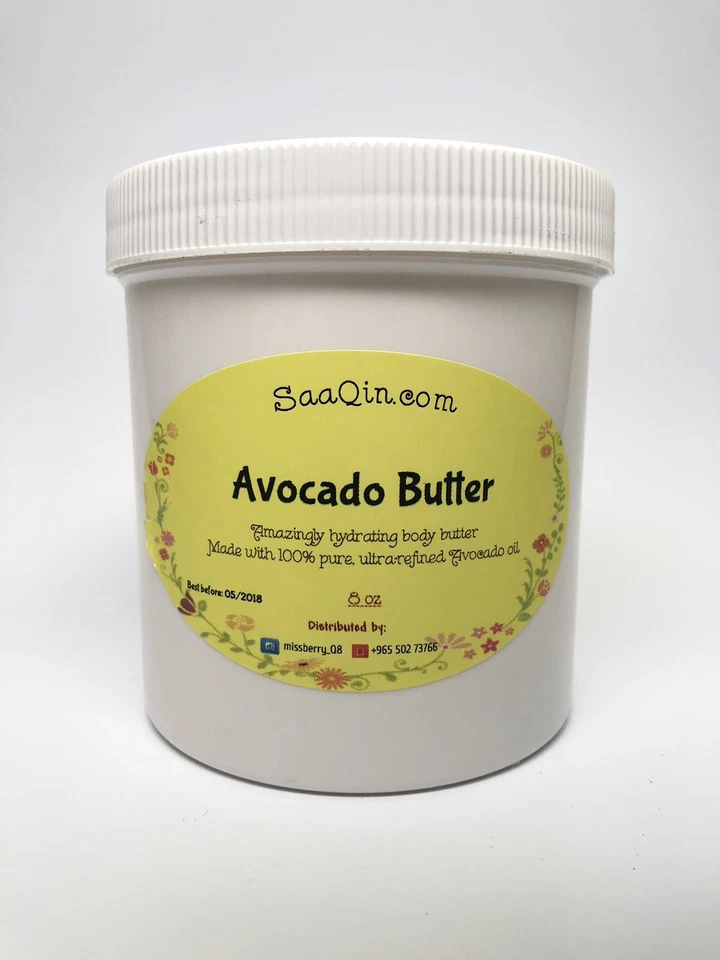 Mantequilla Orgánica 100% Pura Cruda Natural Prensada en Frío Sin Refinar Piel Rostro Cabello Cuerpo Foto 4 de 4