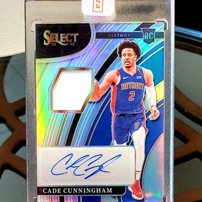 Cade Cunningham - 2021 Panini Select - ROOKIE Jersey Auto - Silver
