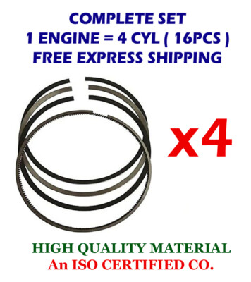 4cyl Piston Rings Set 100mm STD for MWM 4RT D 327-2 D-Series GT 3768cc TD18110