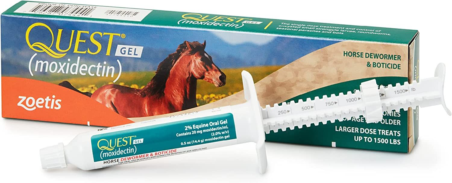 Quest Gel Moxidectin Horse Dewormer, Early Grazing Season