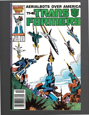 The Transformers #21 Newsstand (Marvel Comics October 1987 October 1986) F+