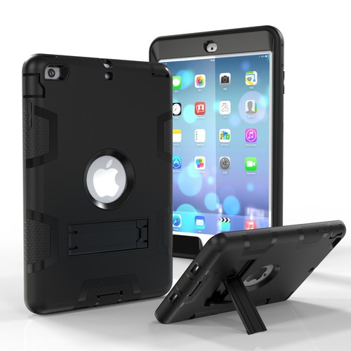 For Apple iPad 7 8 9 10.2" Mini 1 2 3 4 5 7.9" Silicone Case Rugged Stand Cover - Picture 13 of 35