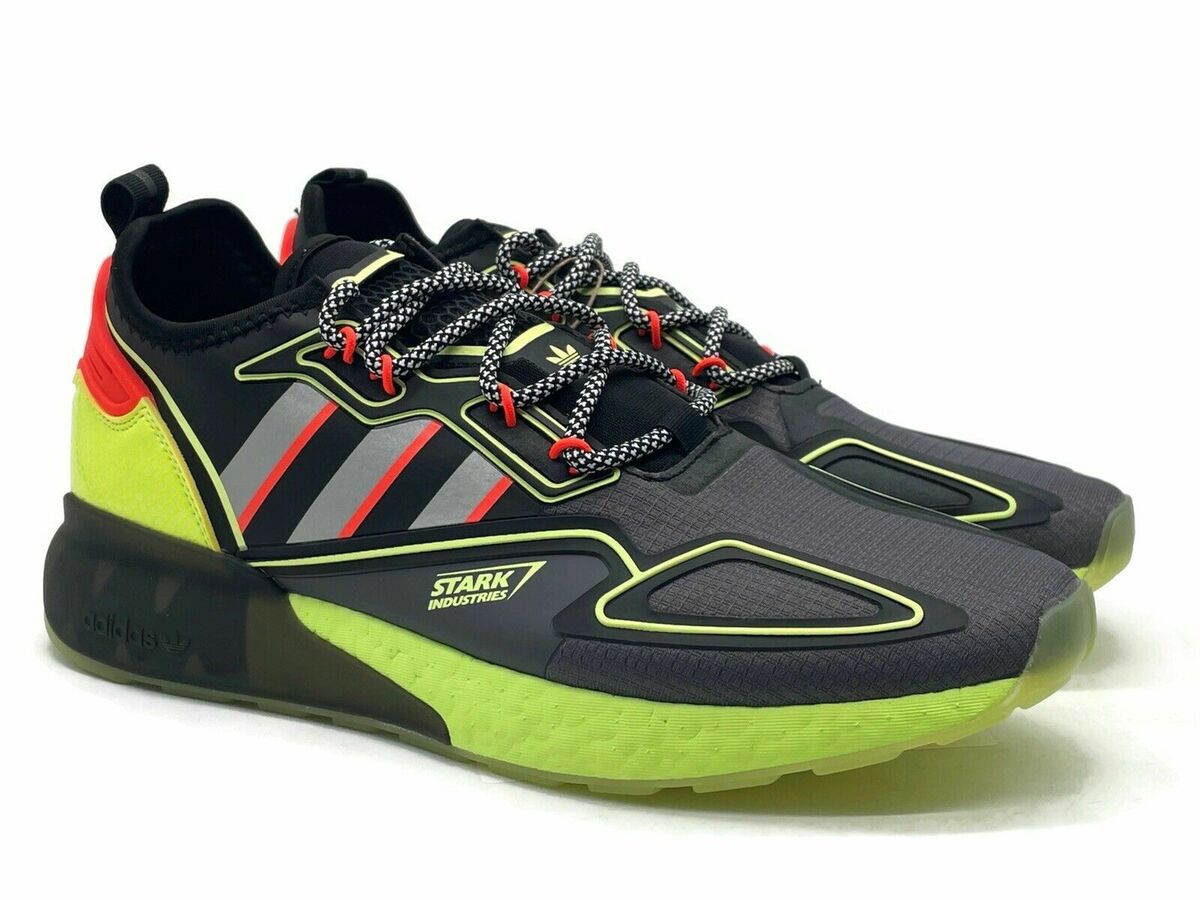 MENS ADIDAS ZX 2K BOOST MARVEL TONY STARK IRON MAN GREY VOLT MENS ADIDAS ZX 2K BOOST MARVEL TONY STARK IRON MAN GREY VOLT