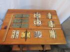 Vintage Brass and Other Door Hinges - Mixed Lot Total of 11 Hinges Great
