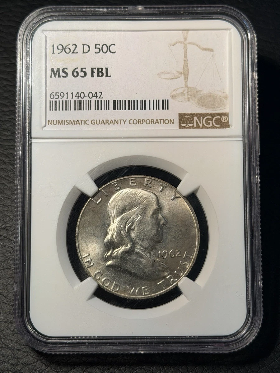 Grade MS 65 NGC 1962 Franklin Half Dollars (1948-1963) for sale | eBay