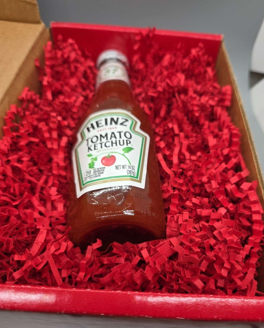 Heinz 57 LVII Super Bowl Ketchup Promotional Glass Bottle- EXPIRED- COLLECTIBLE