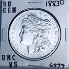 1883 O BU GEM MORGAN SILVER DOLLAR UNC MS+++ U.S. MINT RARE COIN 6599