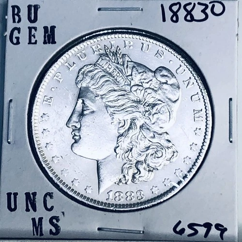 1883 O BU GEM MORGAN SILVER DOLLAR UNC MS+++ U.S. MINT RARE COIN 6599