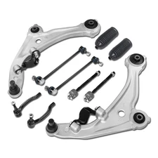 10pcs Front Lower for 2007-2013 Nissan Altima Control Arm Tie Rod Ends Sway Bar