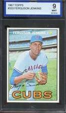 1967 TOPPS #333 FERGIE JENKINS ISA 9 CUBS HOF *ADT5081 