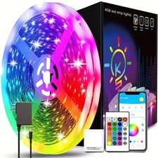 LED Strip Lights, Smart Light with App Remote Control, RGB LED Lights for room