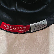 Giovannio Black/Ivory Top Hat Formal Dress Hat, Polyester, One Size