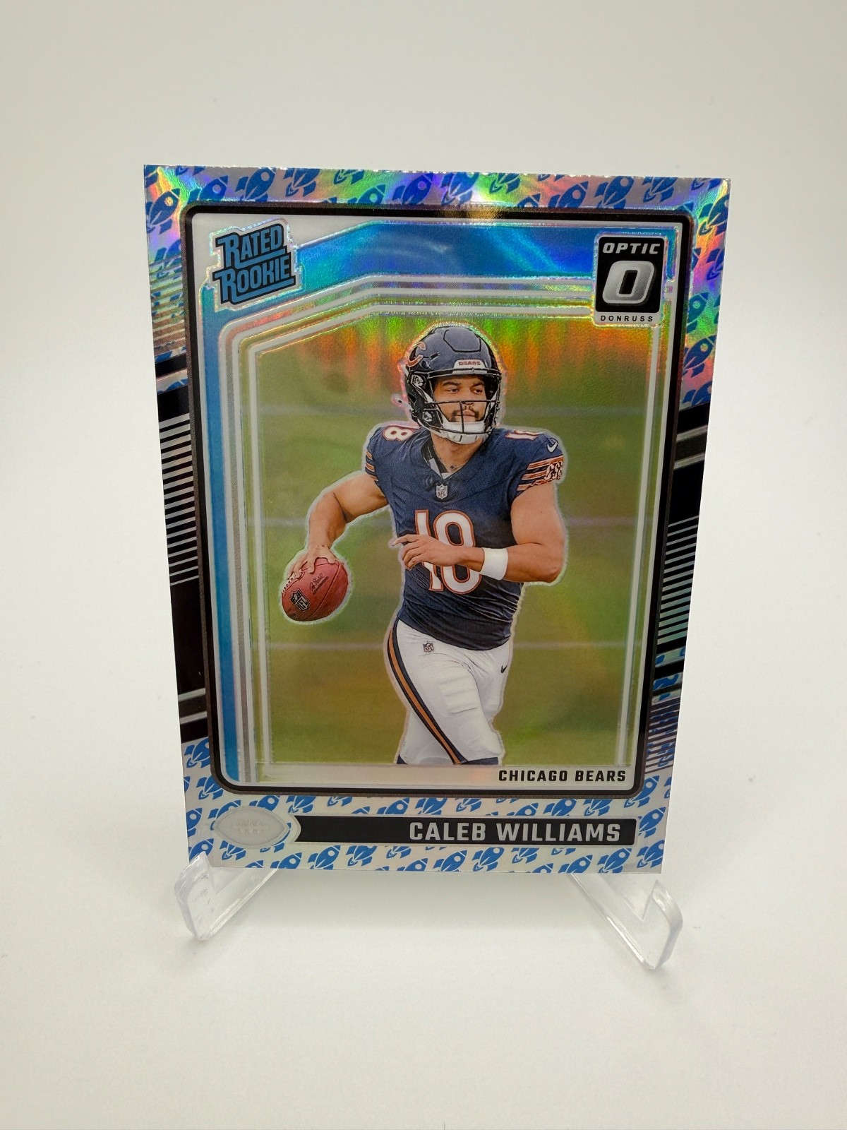 2024 Donruss Optic Caleb Williams Rocket Emoji SSP Case Hit #201