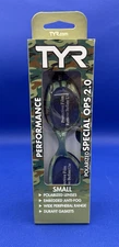 TYR Polarized Special Ops 2.0 Swim Goggles Anti Fog Durafit Green Camo Adult S