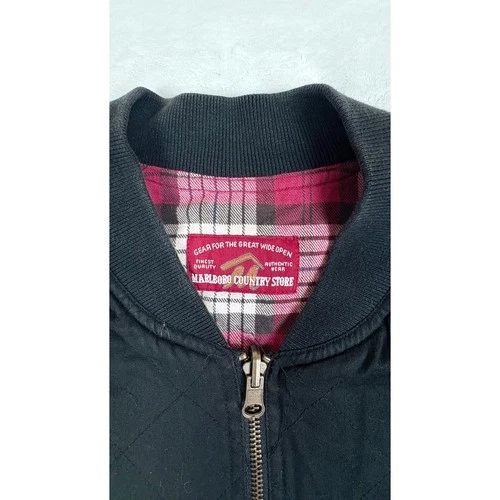 Vintage Marlboro Country Vest Plaid Flannel Lining, Men's Large image 2