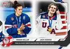 Megan Keller / Jack Hughes - 2026 Olympics Topps NOW® - PR: 36127 - Ships Now