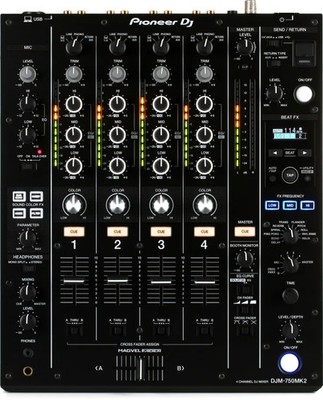 Pioneer DJ DJM-750MK2 4-channel DJ Mixer