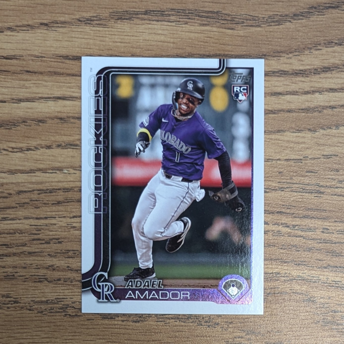 Adael Amador 2025 Topps Series 1 RC #191 Colorado Rockies Baseball Card