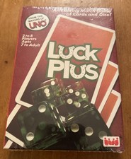 Vintage LUCK PLUS Card and Dice Game NEW Sealed 1983 Discontinued UNO Makers