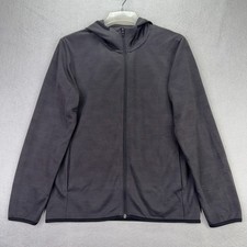 Uniqlo Men's Full Zip Hoodie Sweatshirt Large Gray Pockets Comfort Casual Urban