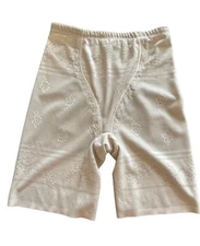 Joyshaper Women’s Size Small Shaping Shorts Beige Lace Stretch Nylon Spandex EUC