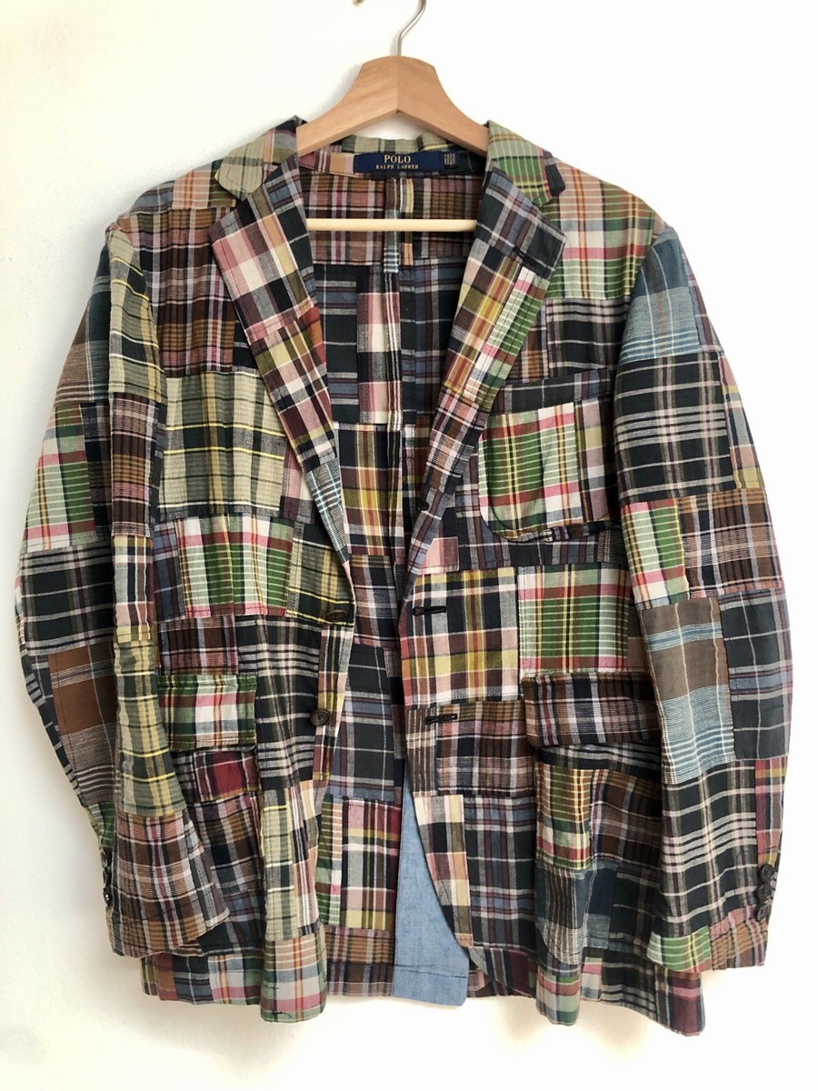 3/2 Modern Polo Ralph Lauren Unlined Cotton Madras Shacket 36S