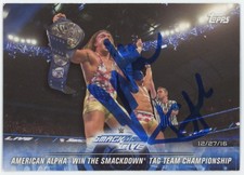 Heath Slater WWE Authentic Signed 2018 Topps #68 Card BAS #BS86786