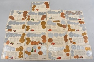 Q80F10 Konvolut numismatische Postkarten Geldwechseltabelle ua Japan um 1900