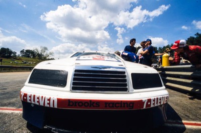 John Bauer Greg Pickett Brooks 7 Eleven Ford Thunderbird during th- Old Photo 1