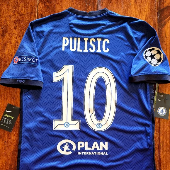 2020/21 Nike Chelsea #10 PULISIC UCL Winner Home Soccer Jersey