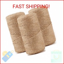 984 FT Natural Jute Twine, Twine String, 3ply Thin Ribbon Hemp Twine, Twine for