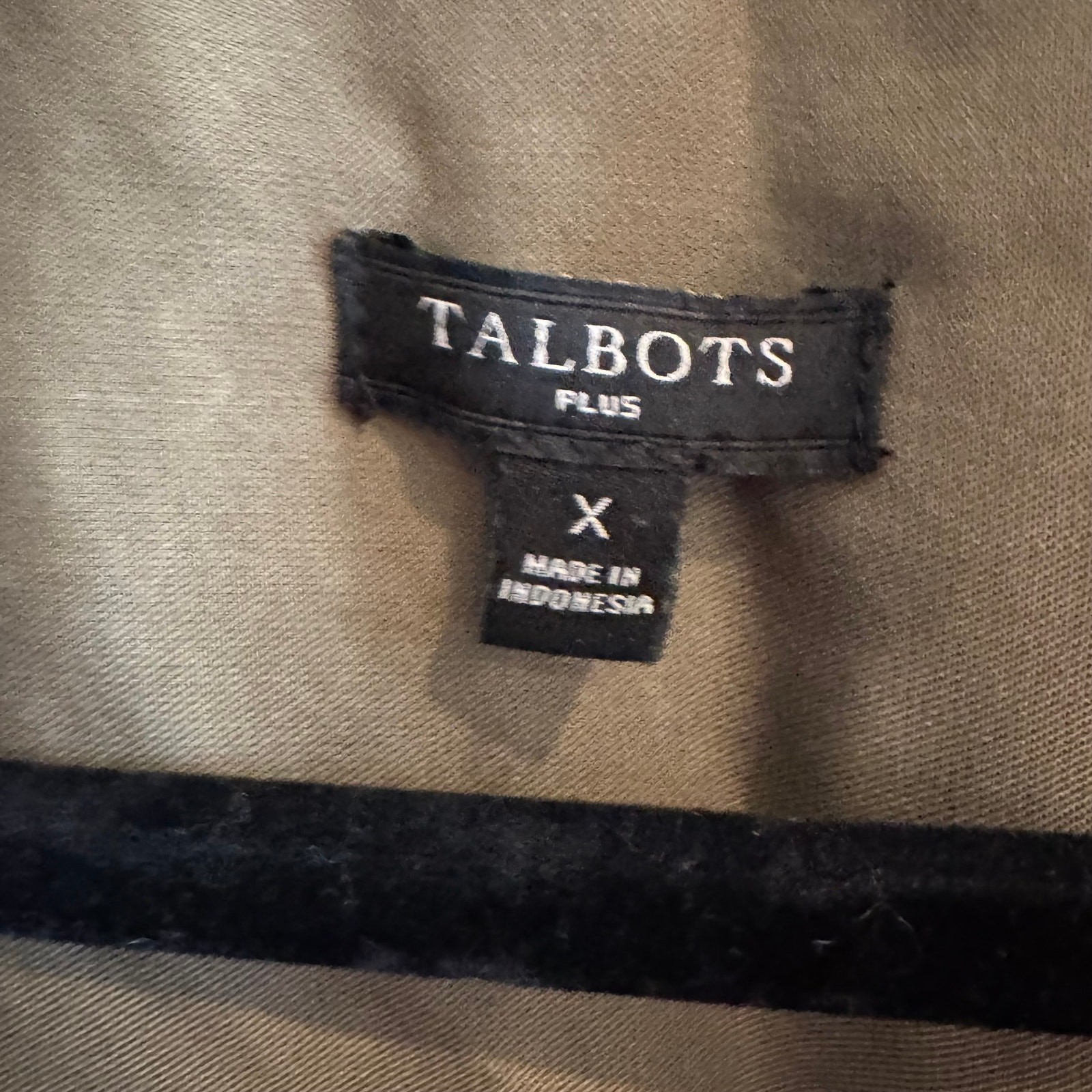 Talbots Button Back Green Collared Pullover Roll … - image 3