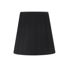 Aspen Creative 33143 Mushroom Pleated Traditional Spider Lamp Shade Black 12"...