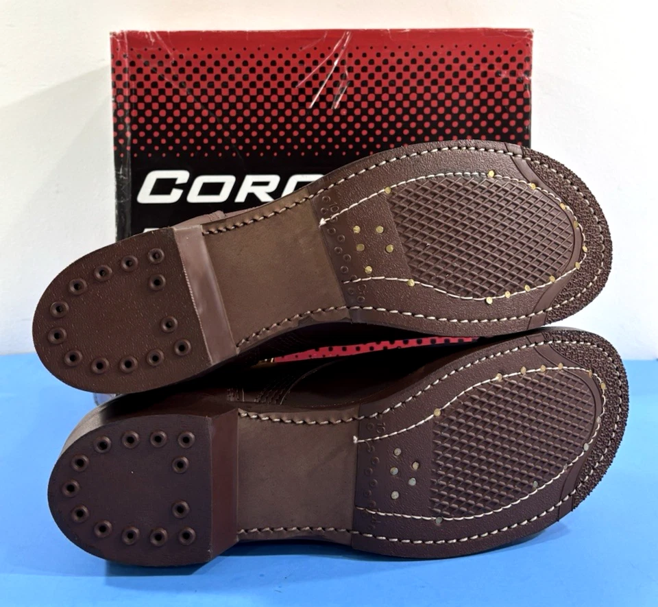 NIB 11 D MENS CORCORAN 10" HISTORIC SOFT TOE JUMP BOOTS CV1511 BROWN - Photo 4/4