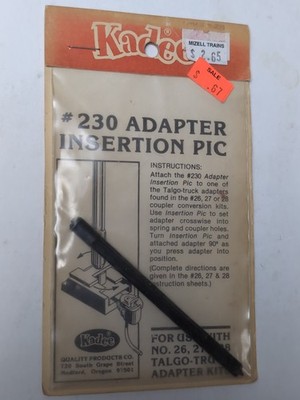 KADEE - Adaption Insertion Pic #230 For Use With #26, #27 & #28 Talgo-Truck kits