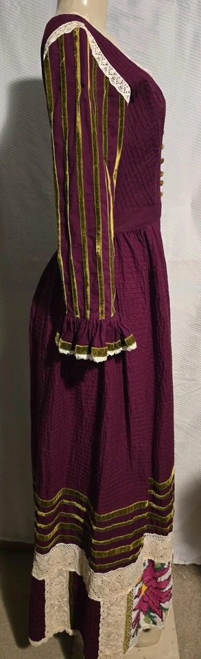 RARO Maxi Vestido De Colección Por Artista Georgia Charuhas Talla 10 Renacimiento Prairie Gunne Foto 4 de 4