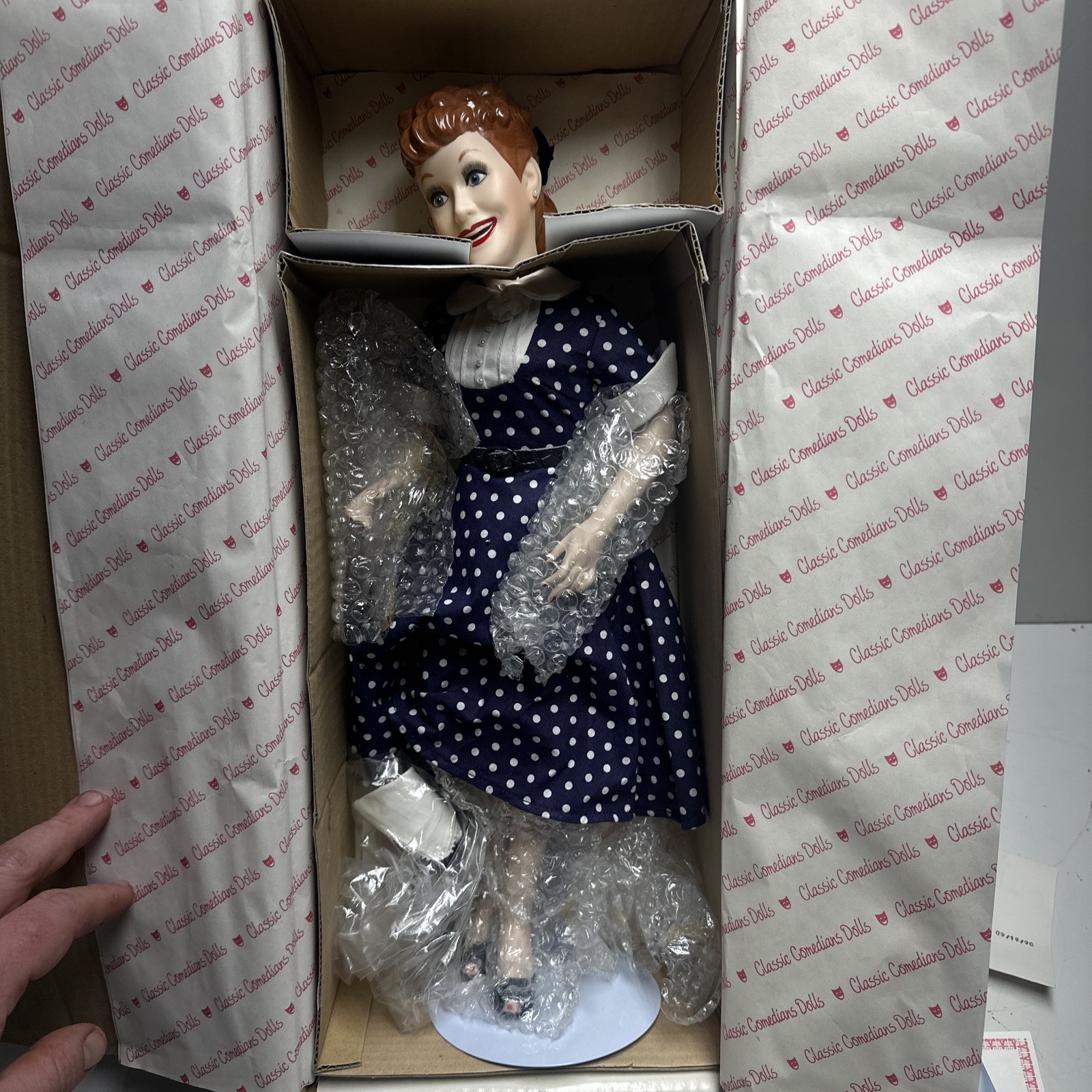 Hamilton Collection I Love Lucy Porcelain Doll Lucille Ball.