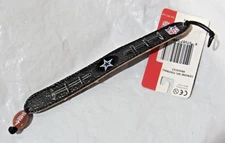 NFL Dallas Cowboys Football Black w/Black Laces Bracelet by GameWear