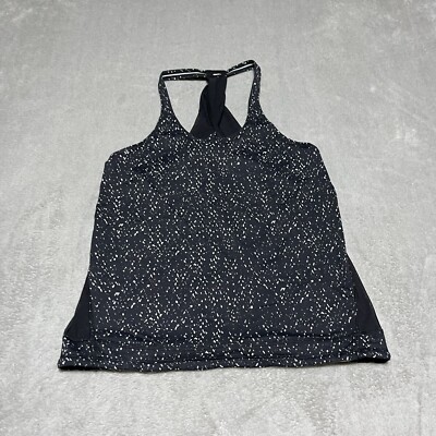 Lululemon Top Womens 6 Drop It Like Its Hot Racerback Tank Butterfly Texture