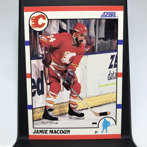 1990-91 Score American #216 JAMIE MACOUN Calgary Flames - 第 1/2 張圖片